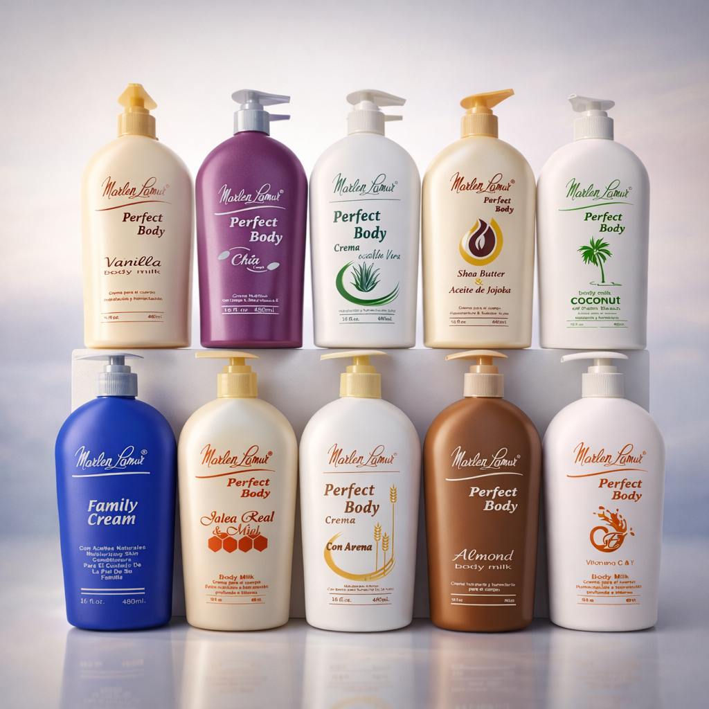 Colección de cremas y productos de cuidado personal Marlen Lamur