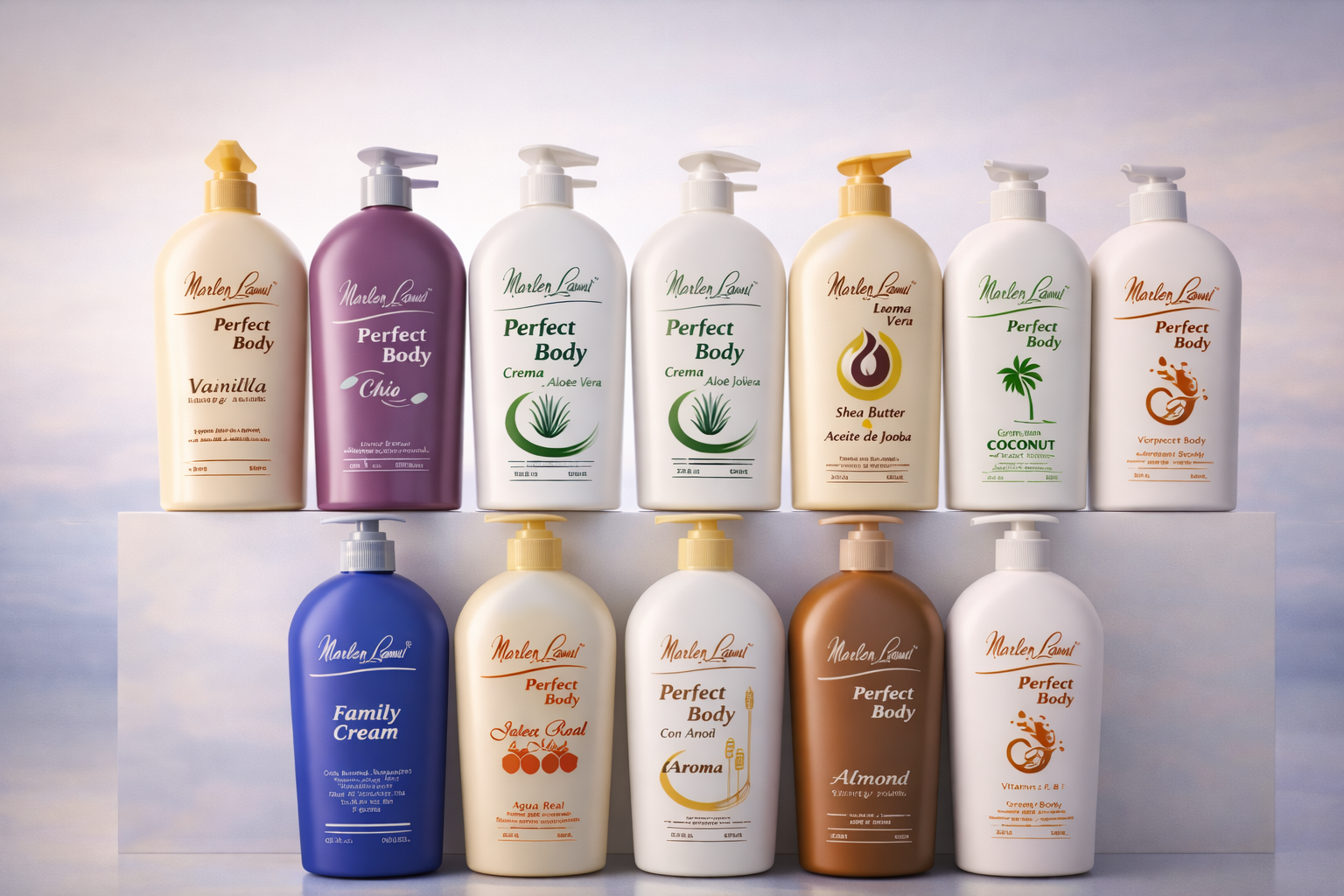 Productos de la línea de cuidado personal Marlen Lamur